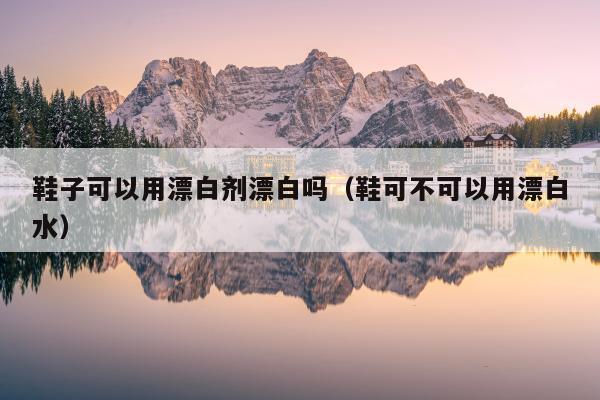 鞋子可以用漂白剂漂白吗（鞋可不可以用漂白水）