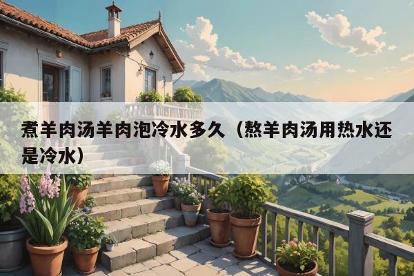 煮羊肉汤羊肉泡冷水多久（熬羊肉汤用热水还是冷水）
