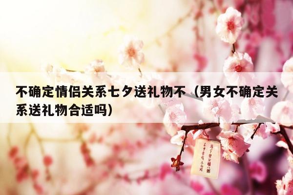 不确定情侣关系七夕送礼物不（男女不确定关系送礼物合适吗）
