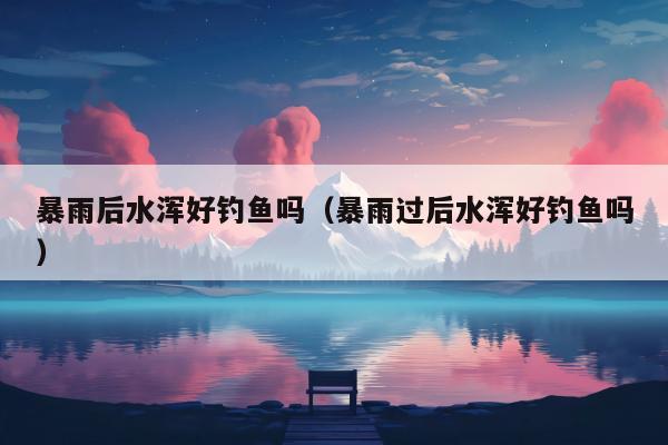 暴雨后水浑好钓鱼吗（暴雨过后水浑好钓鱼吗）