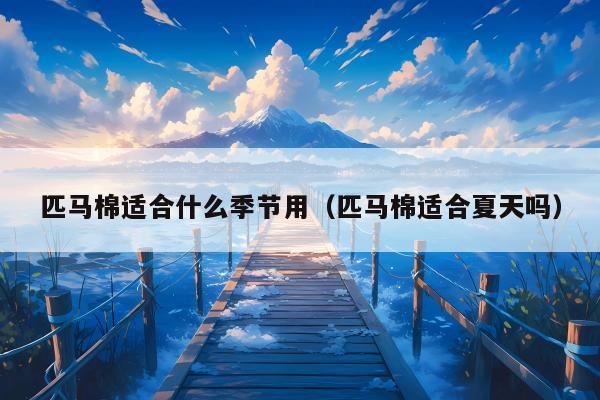 匹马棉适合什么季节用（匹马棉适合夏天吗）