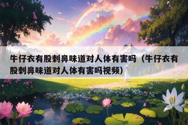 牛仔衣有股刺鼻味道对人体有害吗（牛仔衣有股刺鼻味道对人体有害吗视频）