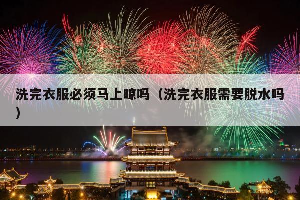 洗完衣服必须马上晾吗（洗完衣服需要脱水吗）