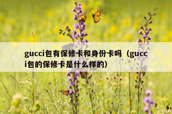 gucci包有保修卡和身份卡吗（gucci包的保修卡是什么样的）