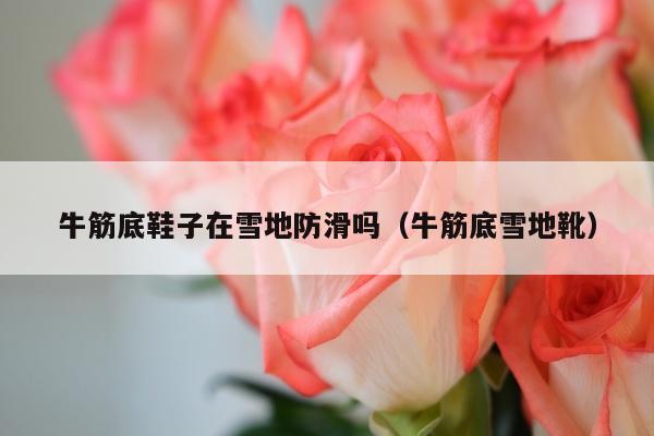 牛筋底鞋子在雪地防滑吗（牛筋底雪地靴）