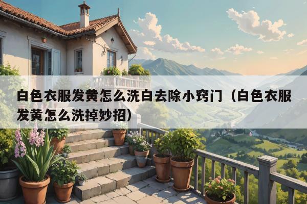 白色衣服发黄怎么洗白去除小窍门（白色衣服发黄怎么洗掉妙招）