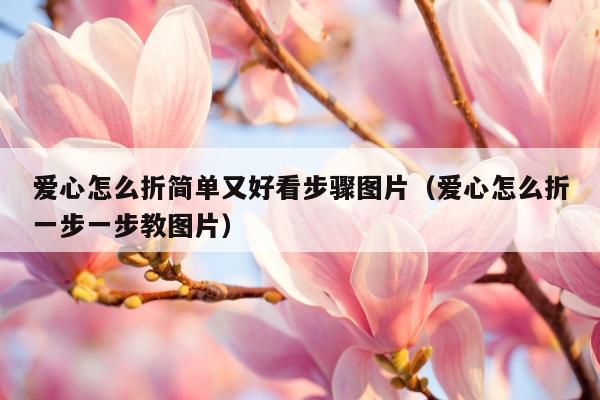 爱心怎么折简单又好看步骤图片（爱心怎么折一步一步教图片）