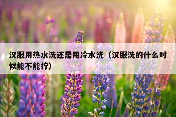 汉服用热水洗还是用冷水洗（汉服洗的什么时候能不能拧）
