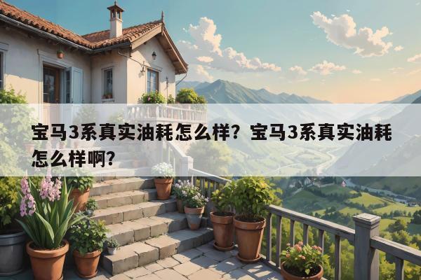 宝马3系真实油耗怎么样？宝马3系真实油耗怎么样啊？
