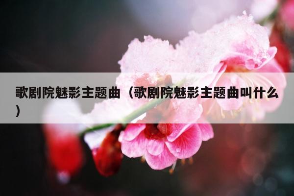 歌剧院魅影主题曲（歌剧院魅影主题曲叫什么）