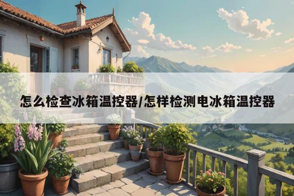 怎么检查冰箱温控器/怎样检测电冰箱温控器