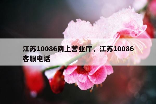 江苏10086网上营业厅，江苏10086客服电话