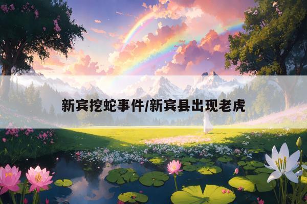 新宾挖蛇事件/新宾县出现老虎