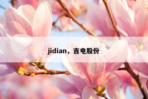 jidian，吉电股份