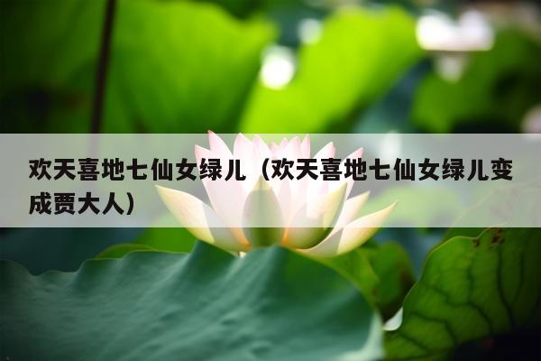 欢天喜地七仙女绿儿（欢天喜地七仙女绿儿变成贾大人）